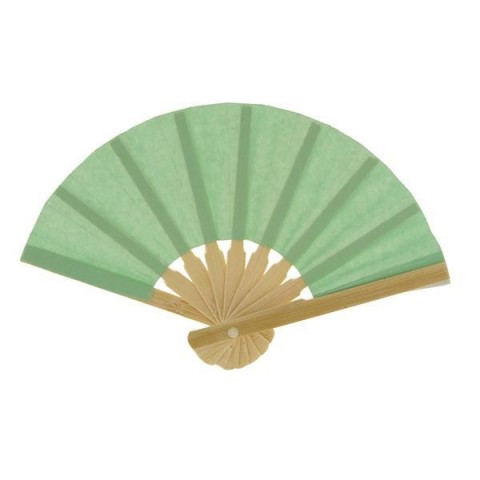 MINI VENTAGLIO H10 VERDE MENTA CARTA E LEGNO